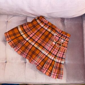 Xs Sugarthrillz Red Plaid Skirt
